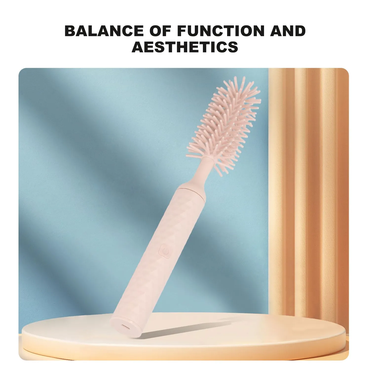 Garosa kit brosse biberon électrique rose silicone