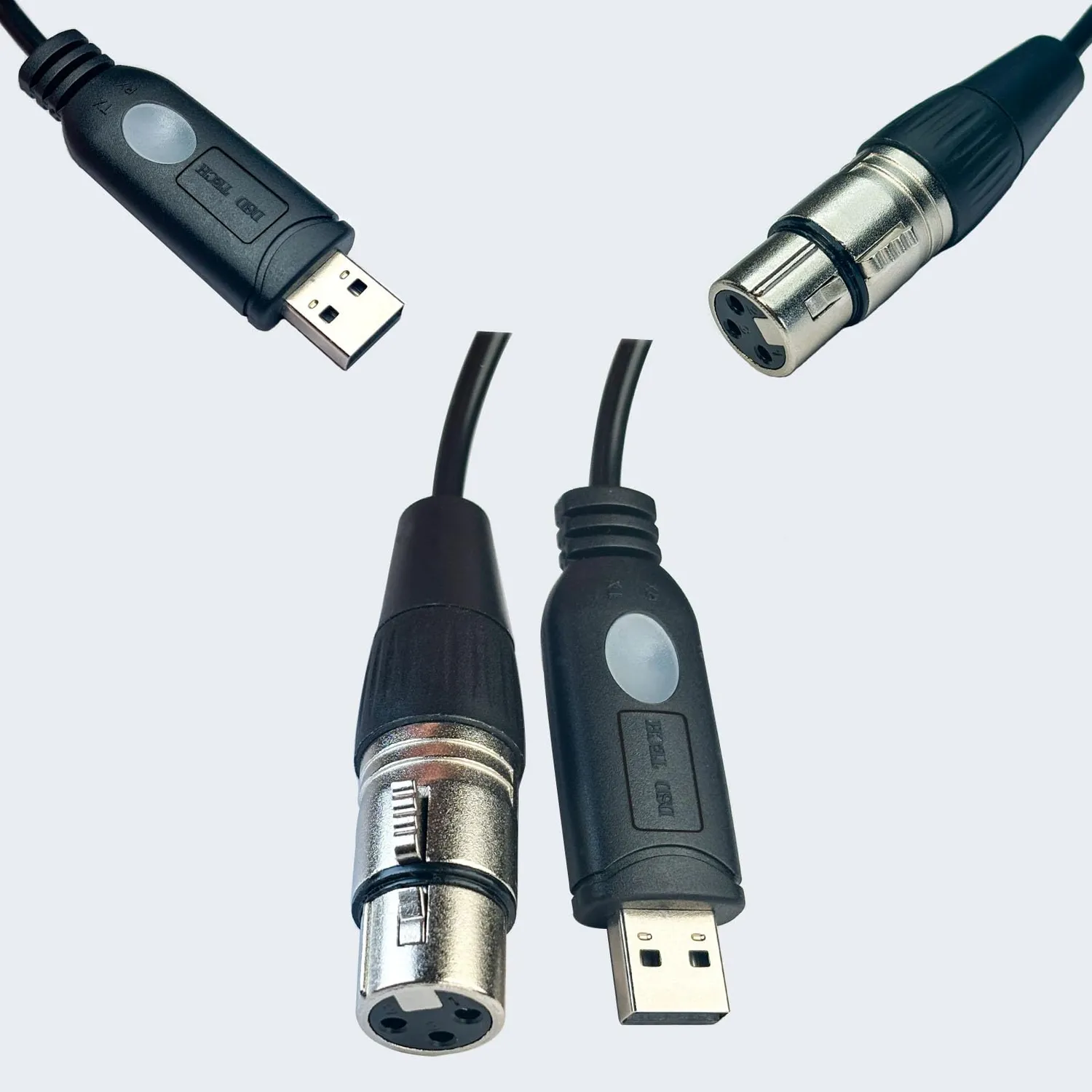 DSD TECH SH-RS09B Câble USB vers DMX 1,8m FTDI