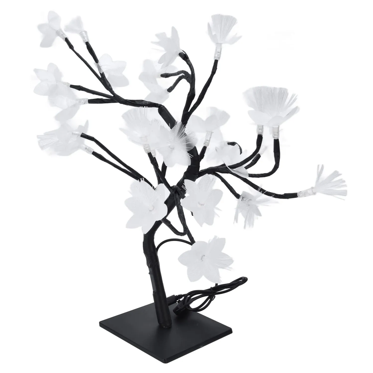 Garosa Bonsaï LED 24 lumières USB blanc chaud 36 cm
