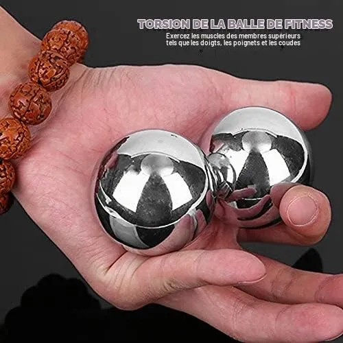 Garosa boules Baoding 50 mm en acier inoxydable 304, lot de 2