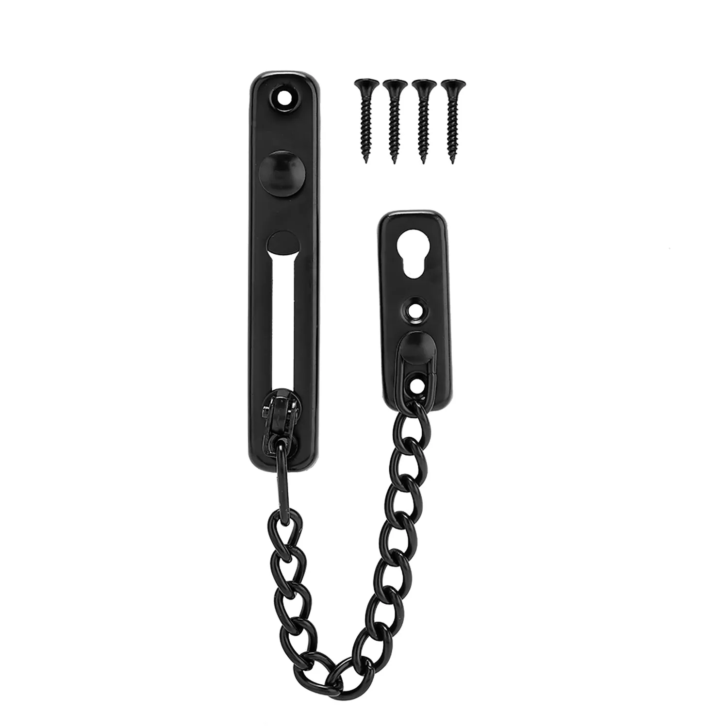 Garosa verrou de chaîne de porte #1 noir acier inoxydable