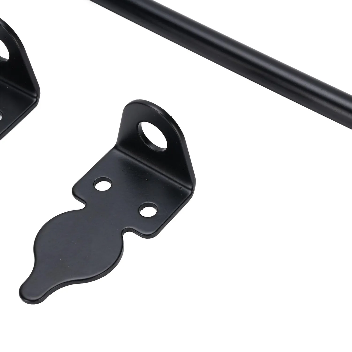 Garosa Verrou Cane 18 Pouces Portail Noir Lot de 2 Acier