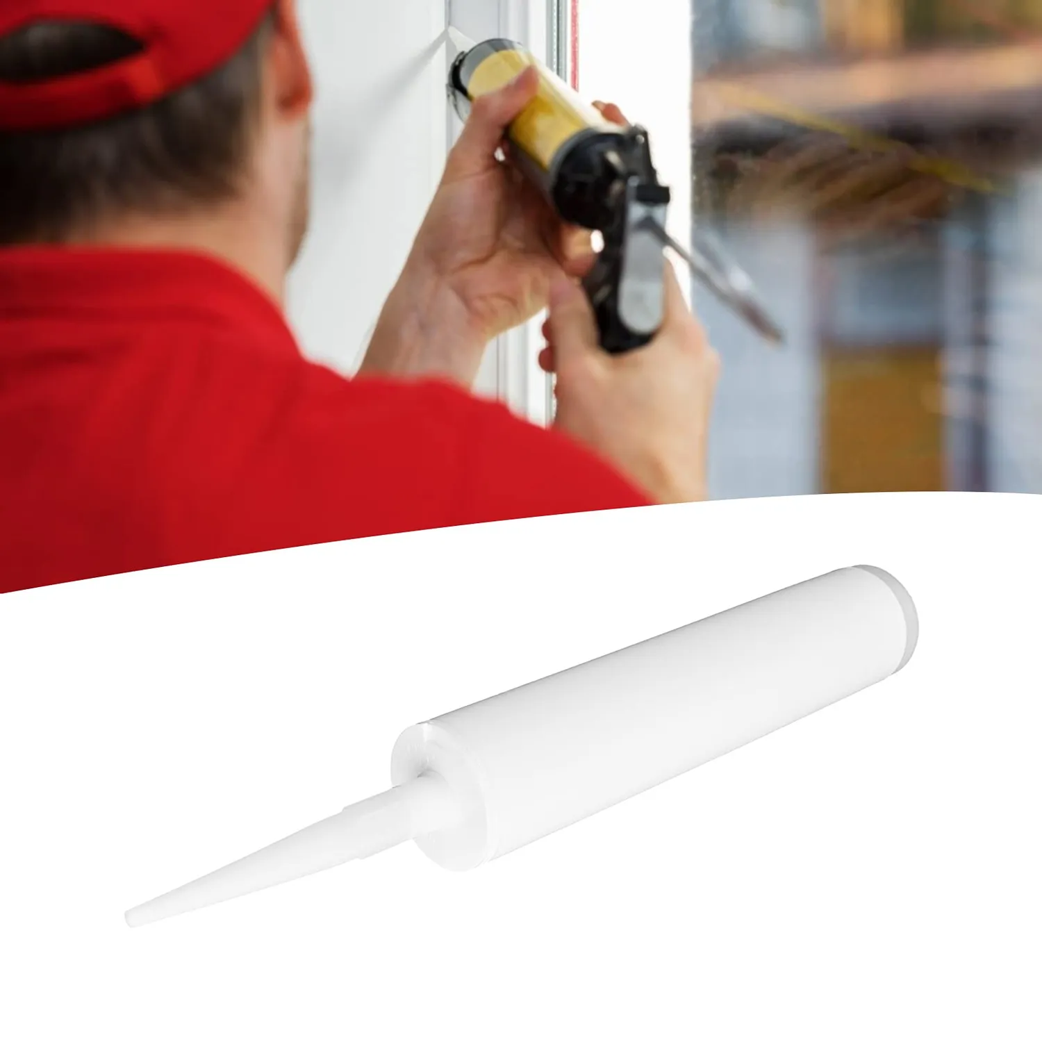 Garosa tube calfeutrage 300ml réutilisable lot de 5 avec buses