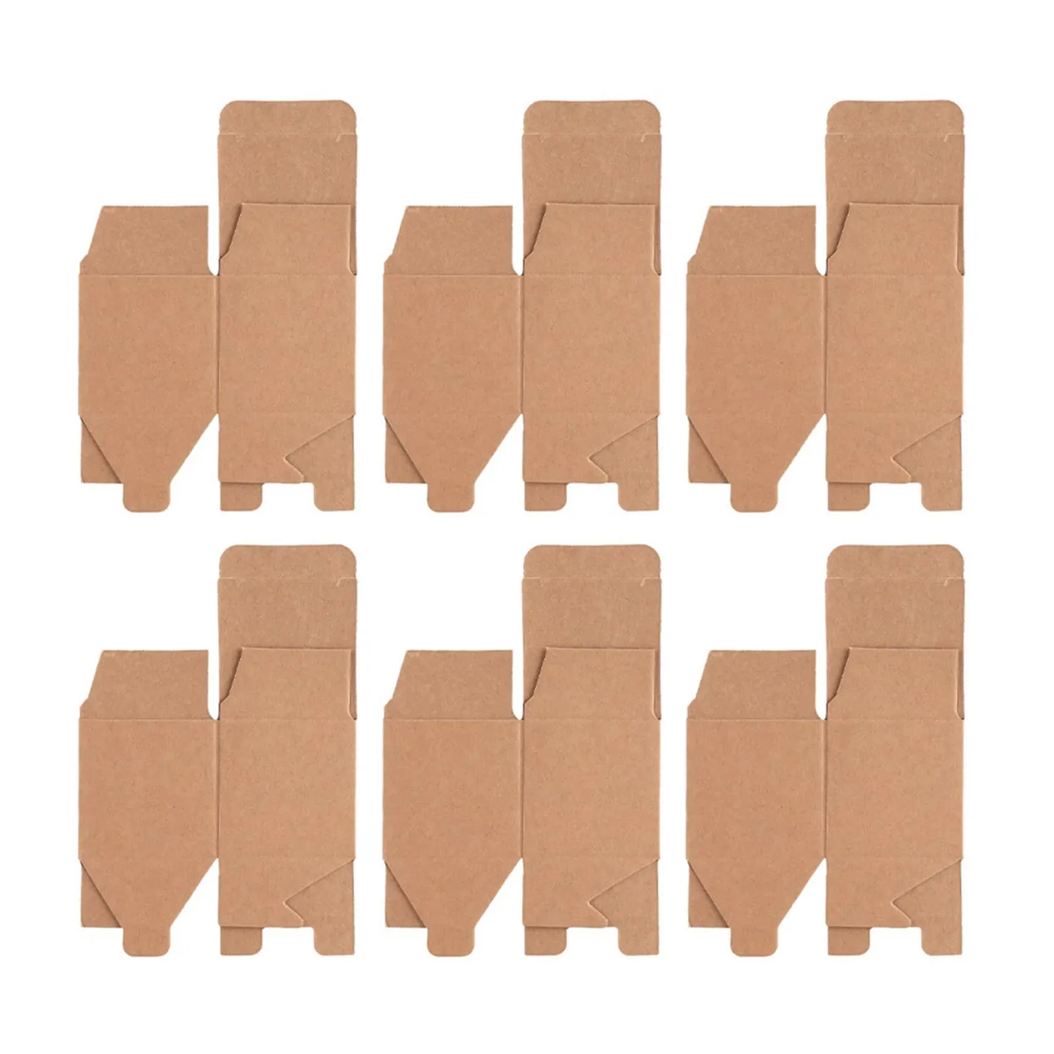 Garosa boîtes à bonbons kraft 5 x 5 x 5 cm, lot de 50, avec ficelle