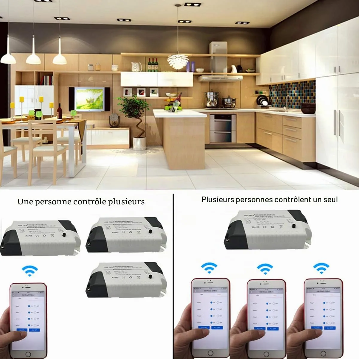 DSD TECH Bluetooth SH-BT01C relais 1 canal V2