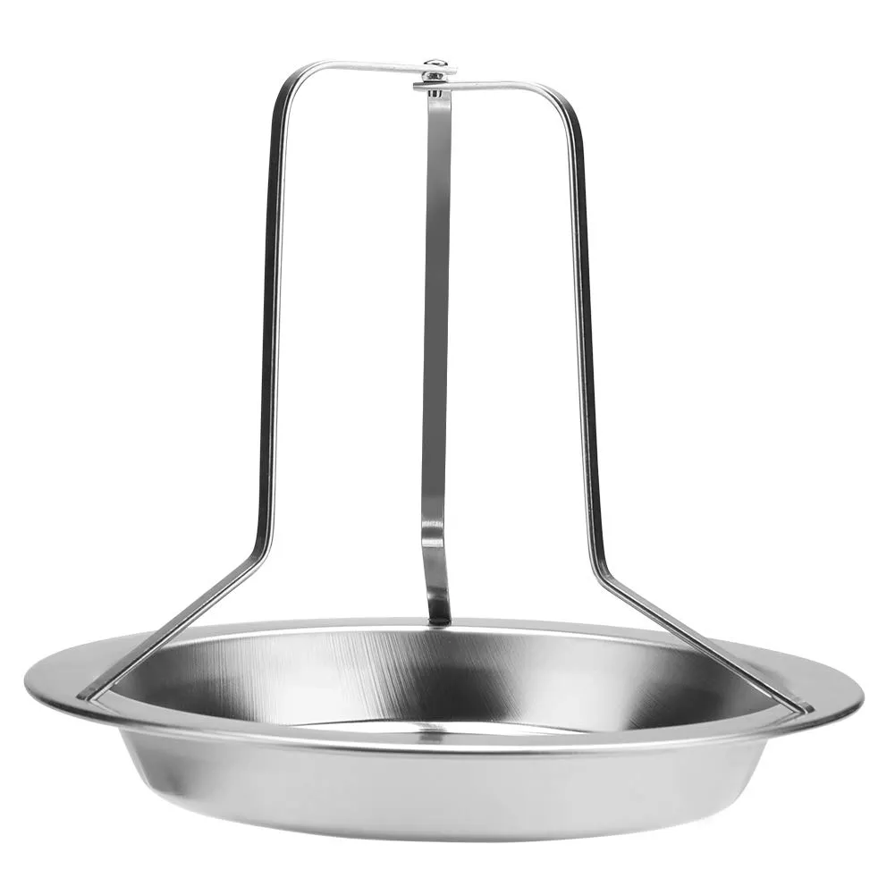Garosa Support à poulet vertical avec lèchefrite en acier inoxydable