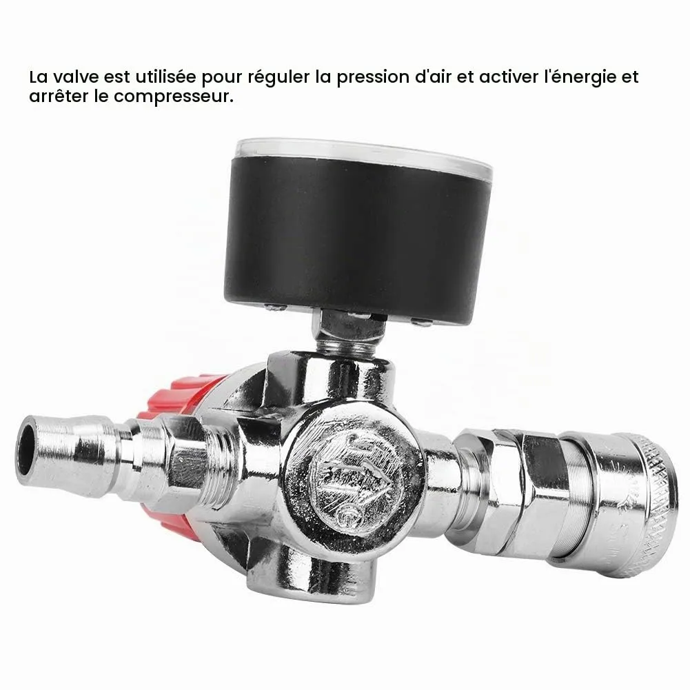 Garosa Régulateur de pression compresseur 0,8 MPa avec manomètre