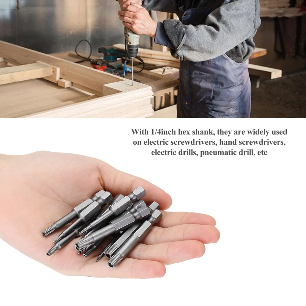 Garosa embouts Torx de sécurité 50 mm 12 pièces