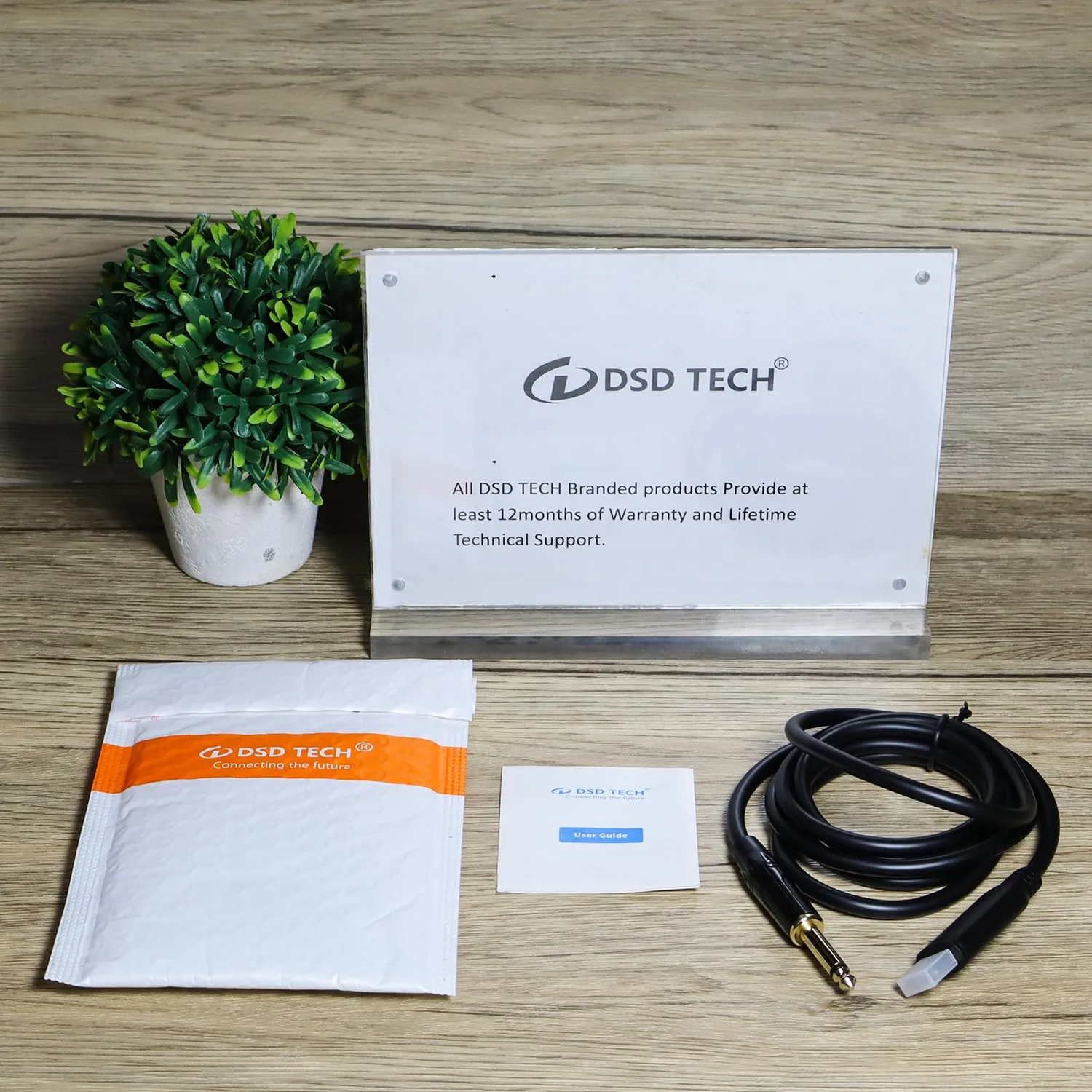 PLC Tech SH-AU20B câble audio USB guitare 6,35 mm 96 kHz 24 bits