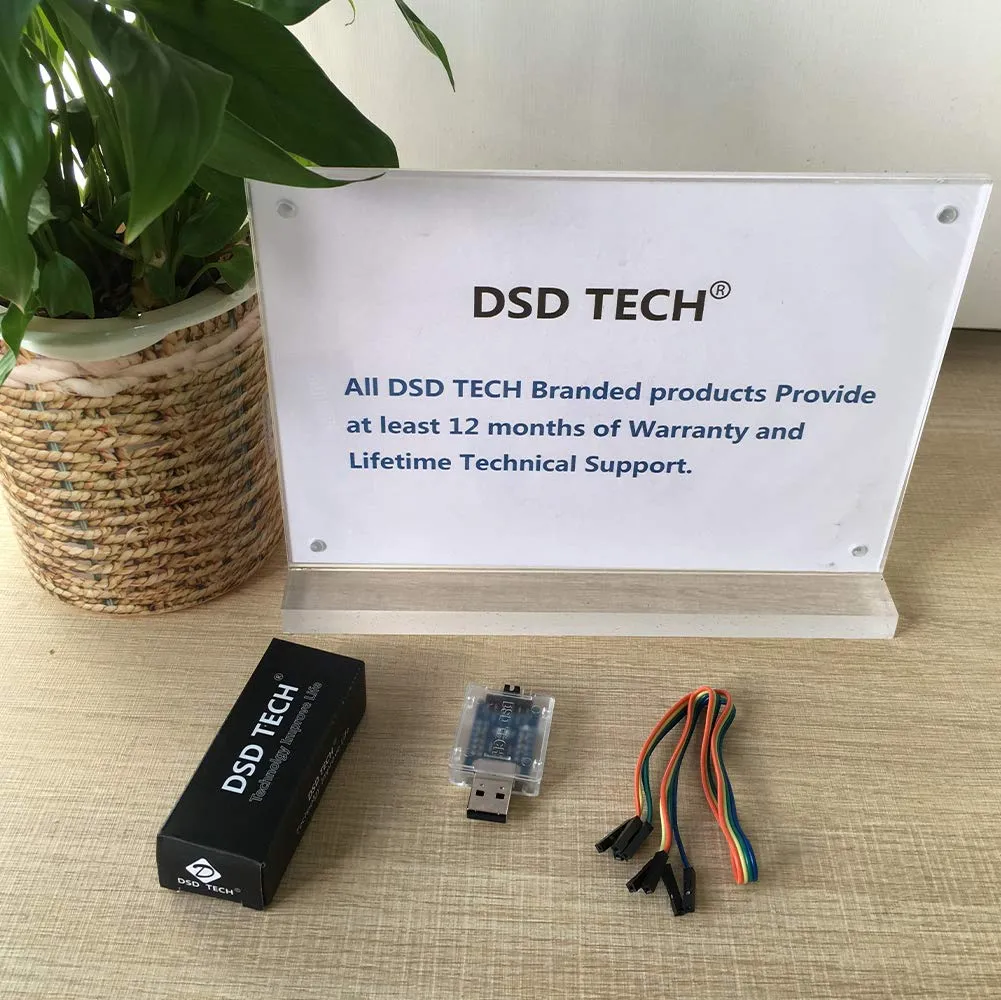 DSD TECH CP2102 convertisseur USB TTL avec câble Dupont 4 broches