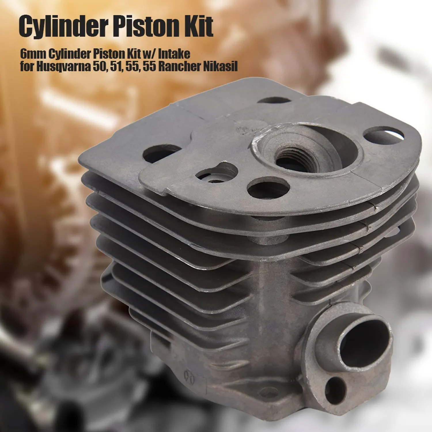 Garosa kit piston cylindre 46 mm pour tronçonneuse 50 51 55 avec joints