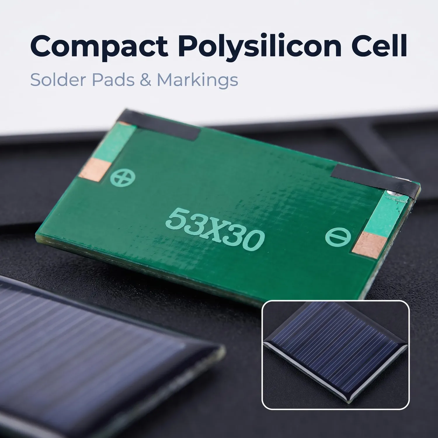 Garosa Cellule solaire polysilicium 5 V 300 mA 0,15 W, lot de 10