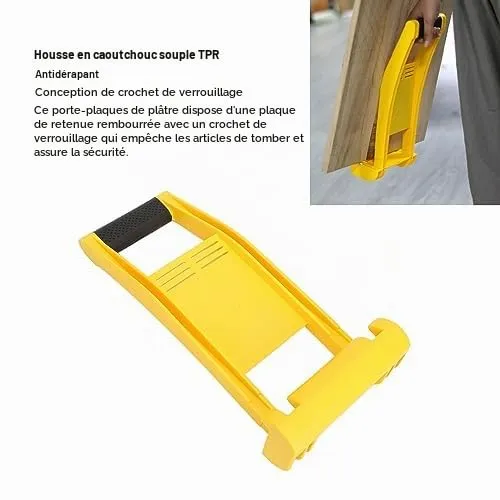Garosa support transport cloison sèche 80 kg poignée TPR