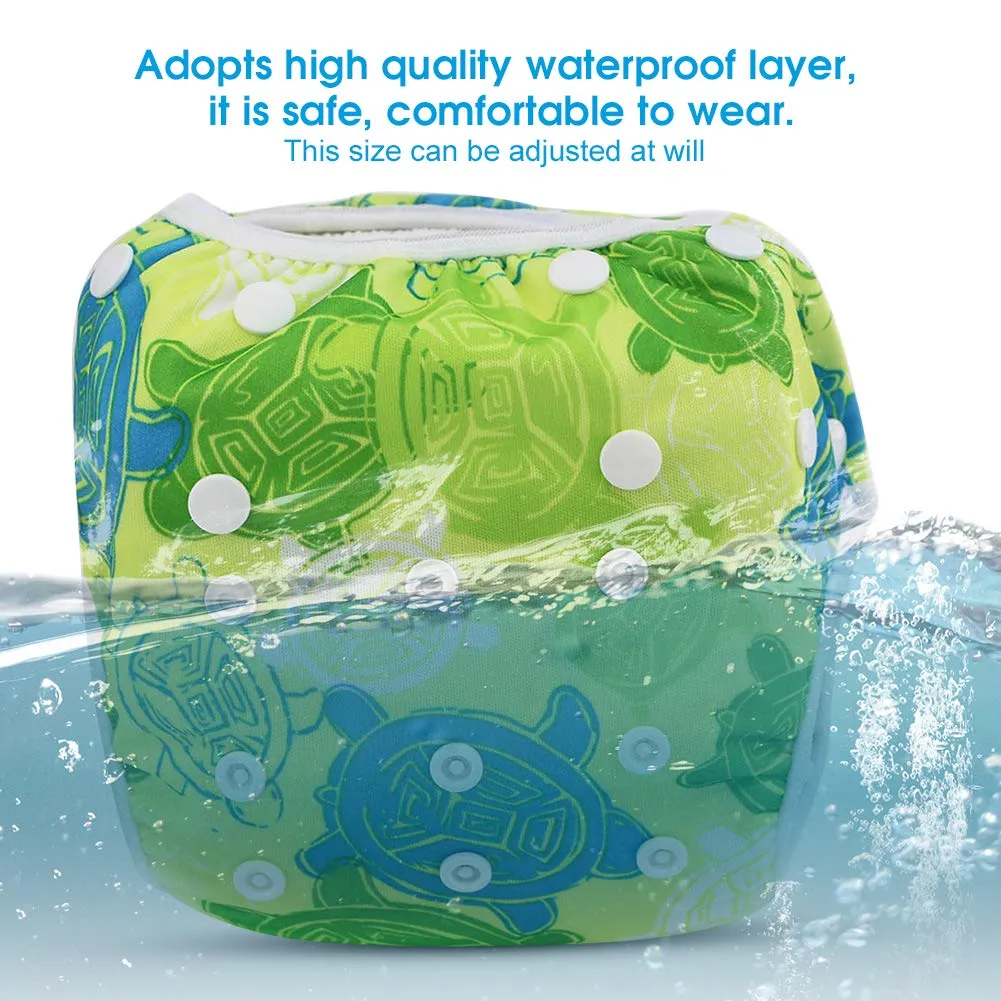 Garosa couche de bain bébé taille réglable tortue réutilisable