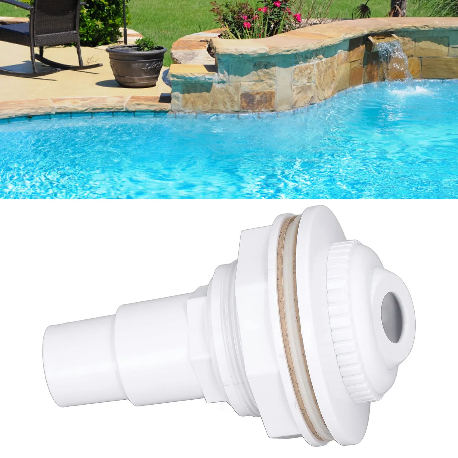 Garosa raccord de refoulement piscine avec joint et adaptateur 1 pouce