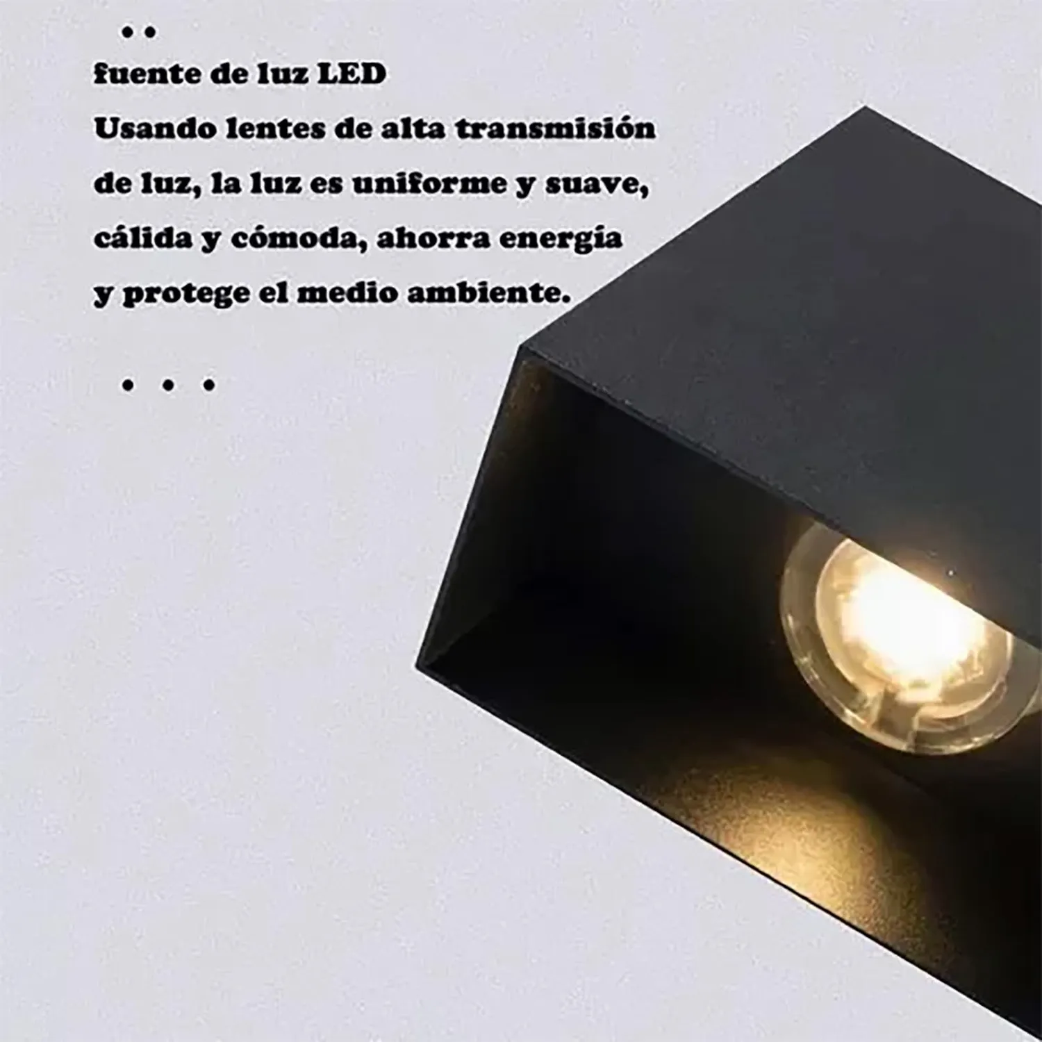 Garosa Applique Murale LED Extérieur Alu Noir 3000K