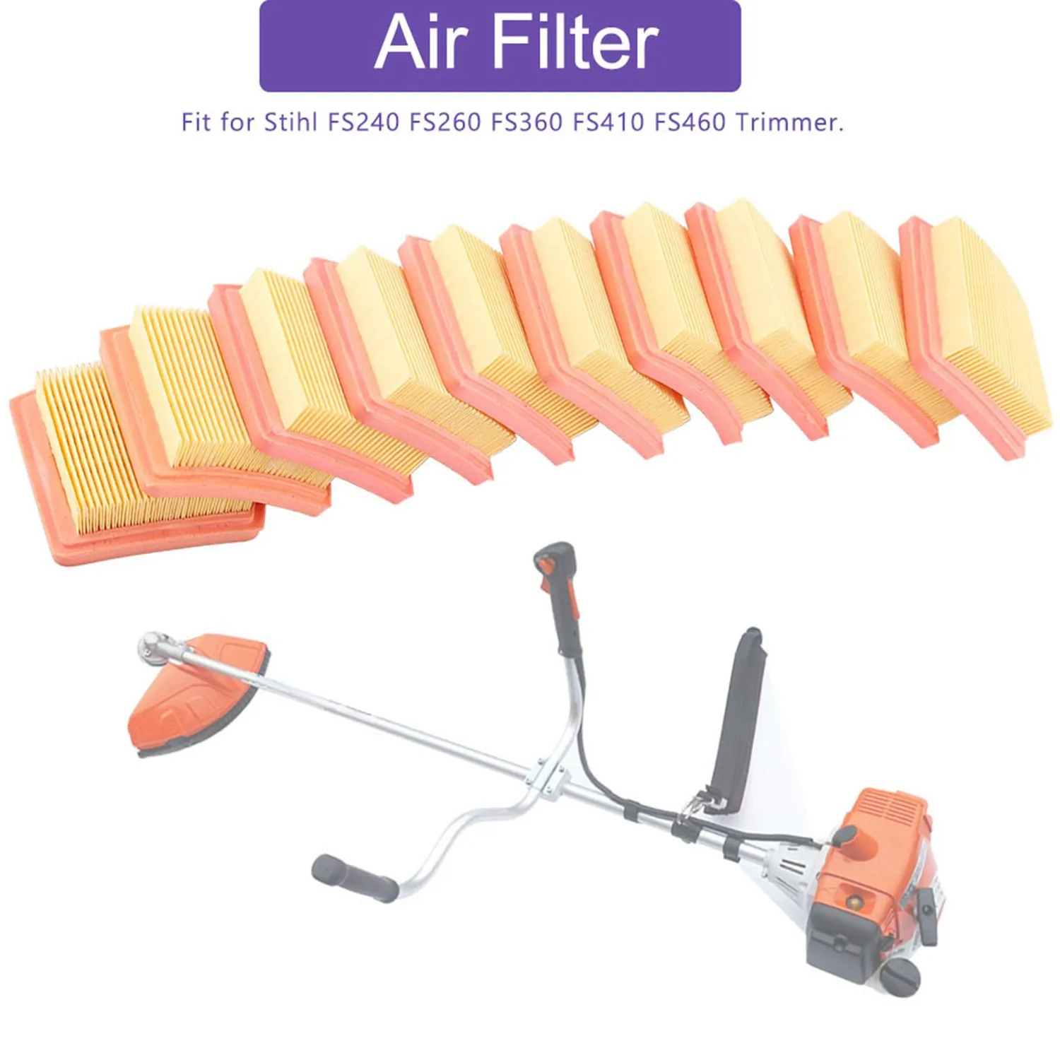 Garosa filtre à air 4147-141-0300 pour FS240 FS260 FS360 lot de 10