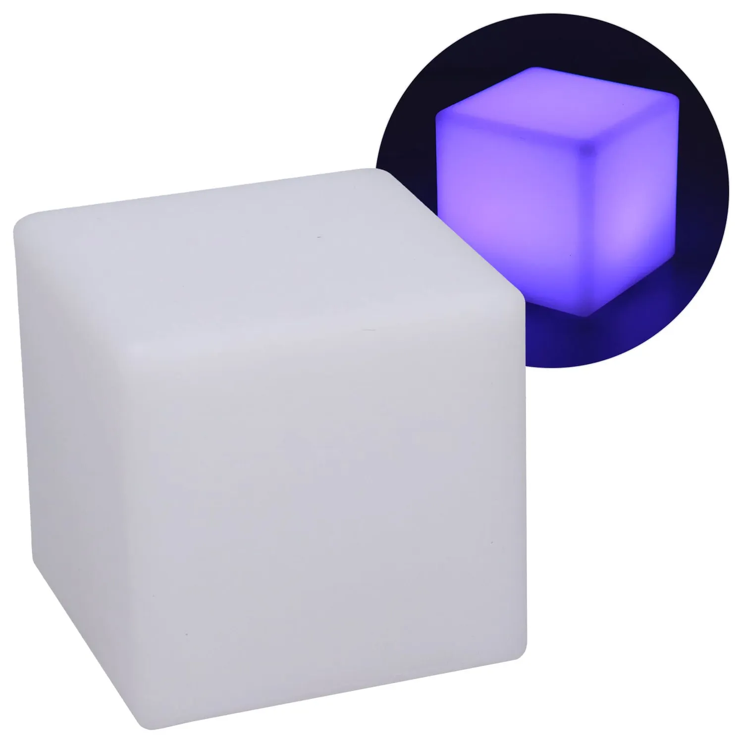 Garosa lampe cube LED RGBW 16 couleurs télécommande piles AAA