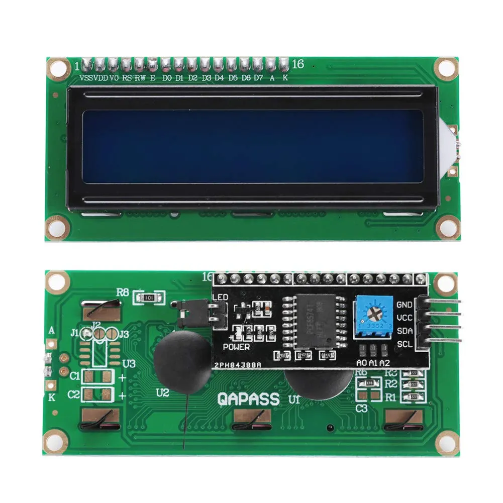Garosa Adaptateur LCD 1602 avec contraste réglable