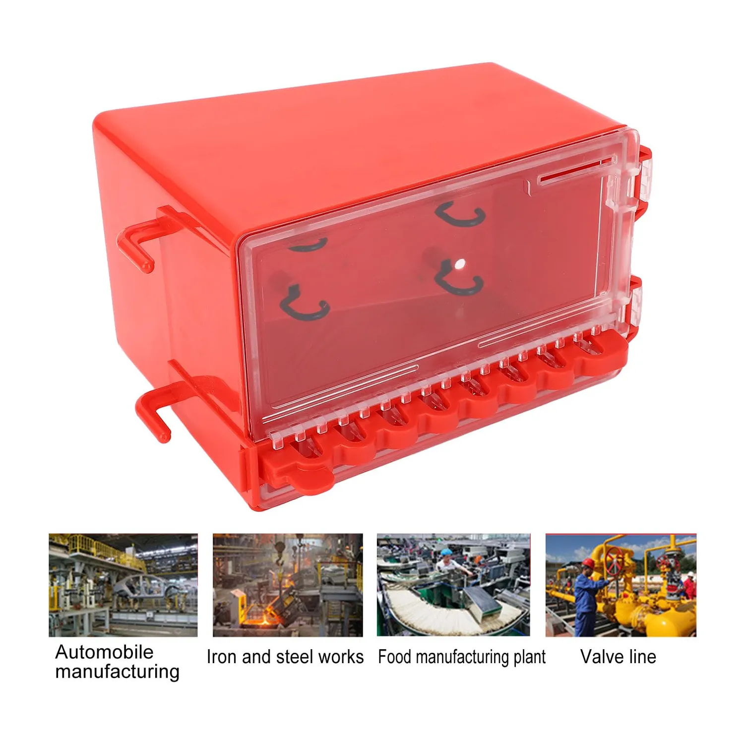 Garosa boîte de consignation portable rouge ABS