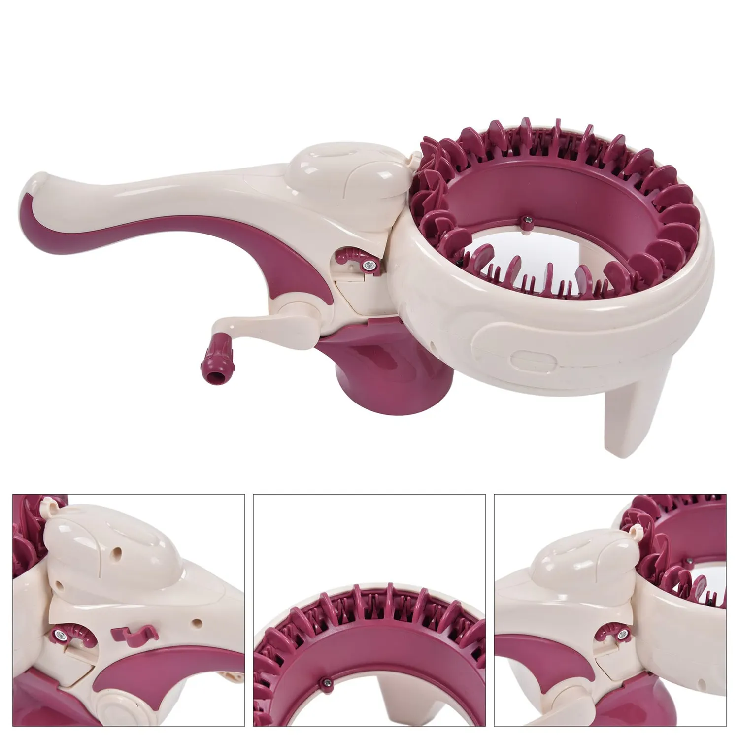 Garosa machine à tricoter ronde manuelle 2 bases compacte