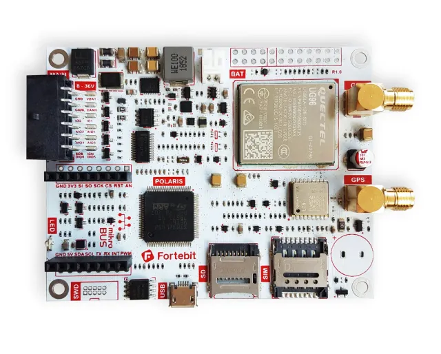 Fortebit Polaris module suivi d'objets connectique embarquée