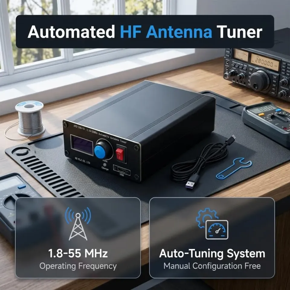 Garosa ATU-100 syntoniseur d’antenne automatique 1,8–55 MHz 100 W
