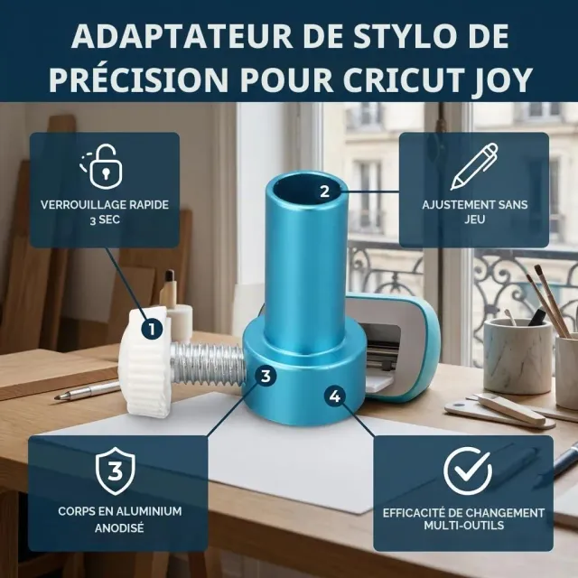 Garosa adaptateur stylo universel machine Joy aluminium