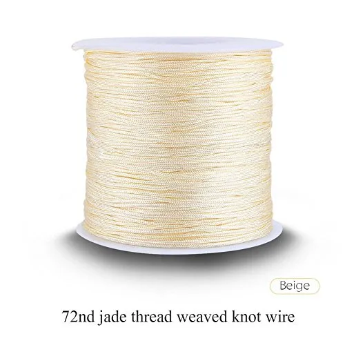 Garosa cordon satin nylon 0,8 mm 100 m pour bijoux