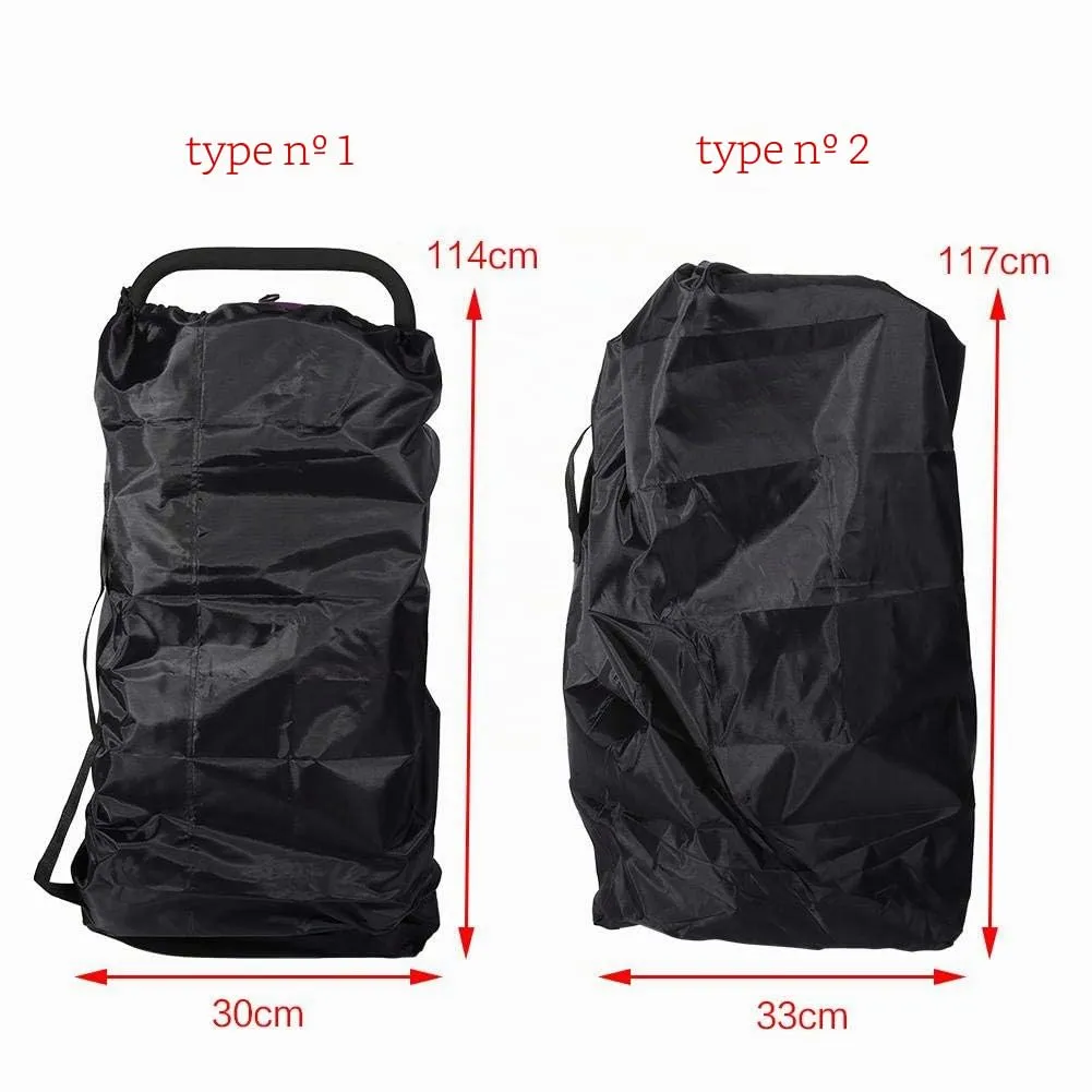 Garosa sac de transport pour poussette double Oxford noir pliable 114 × 30 cm