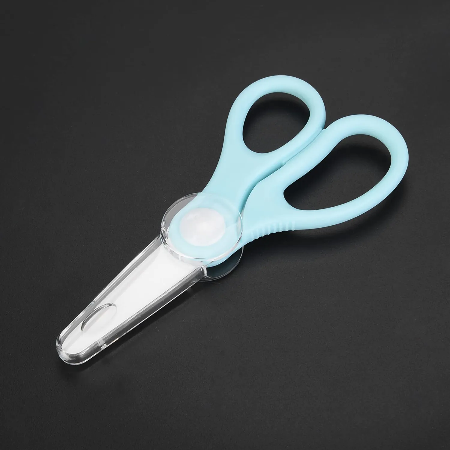 Garosa Ciseaux alimentaires bébé bleu avec lames en céramique