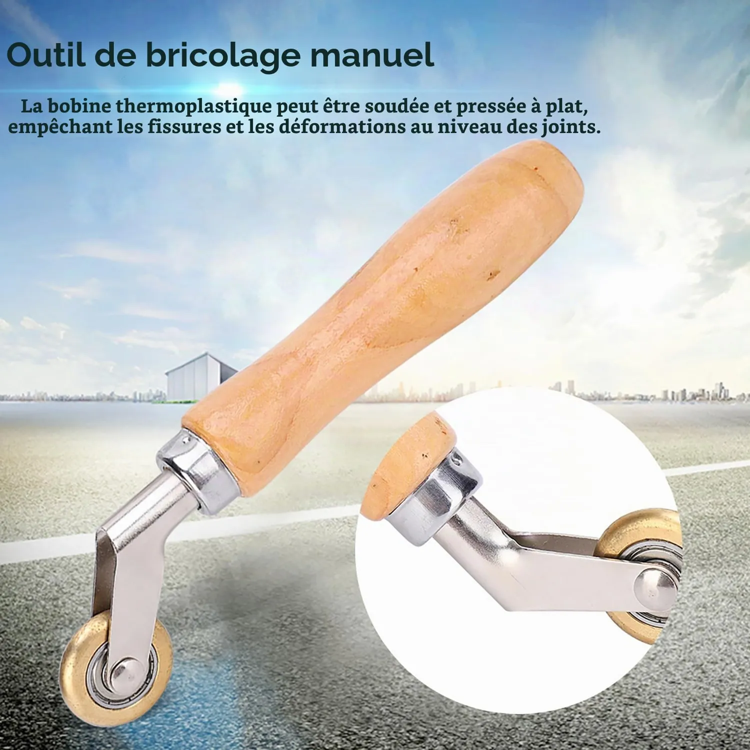 Garosa rouleau de soudage PVC à roue en laiton pour membrane