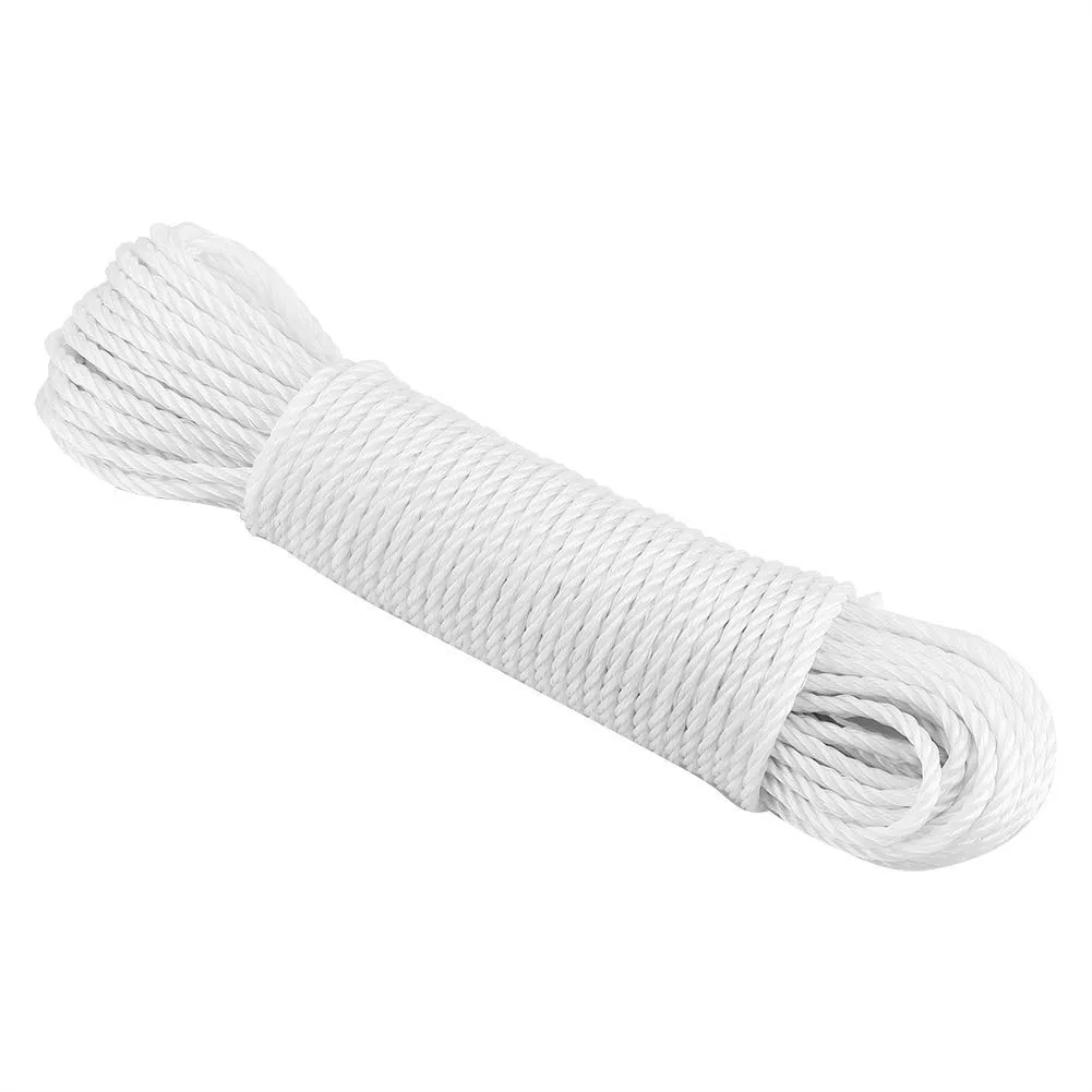Garosa corde utilitaire en nylon 20 m blanche tressée