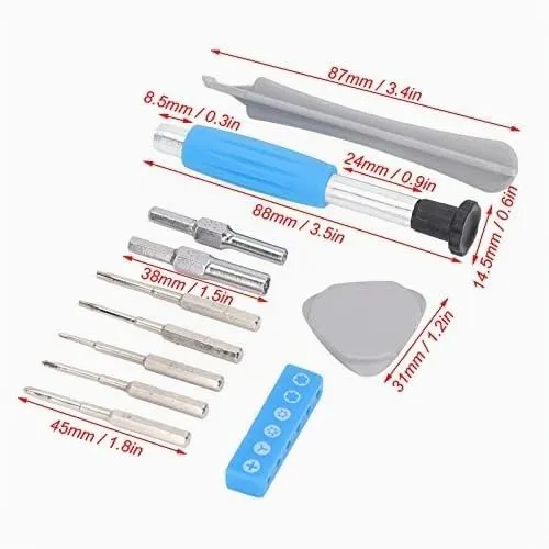 Garosa kit tournevis réparation console 17 pièces