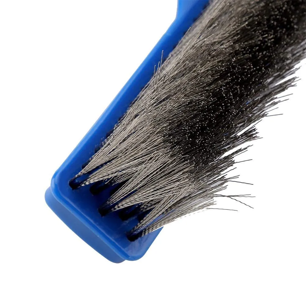 Garosa brosse de paroi pour piscine bleue 25,2 × 4,5 cm à poils acier