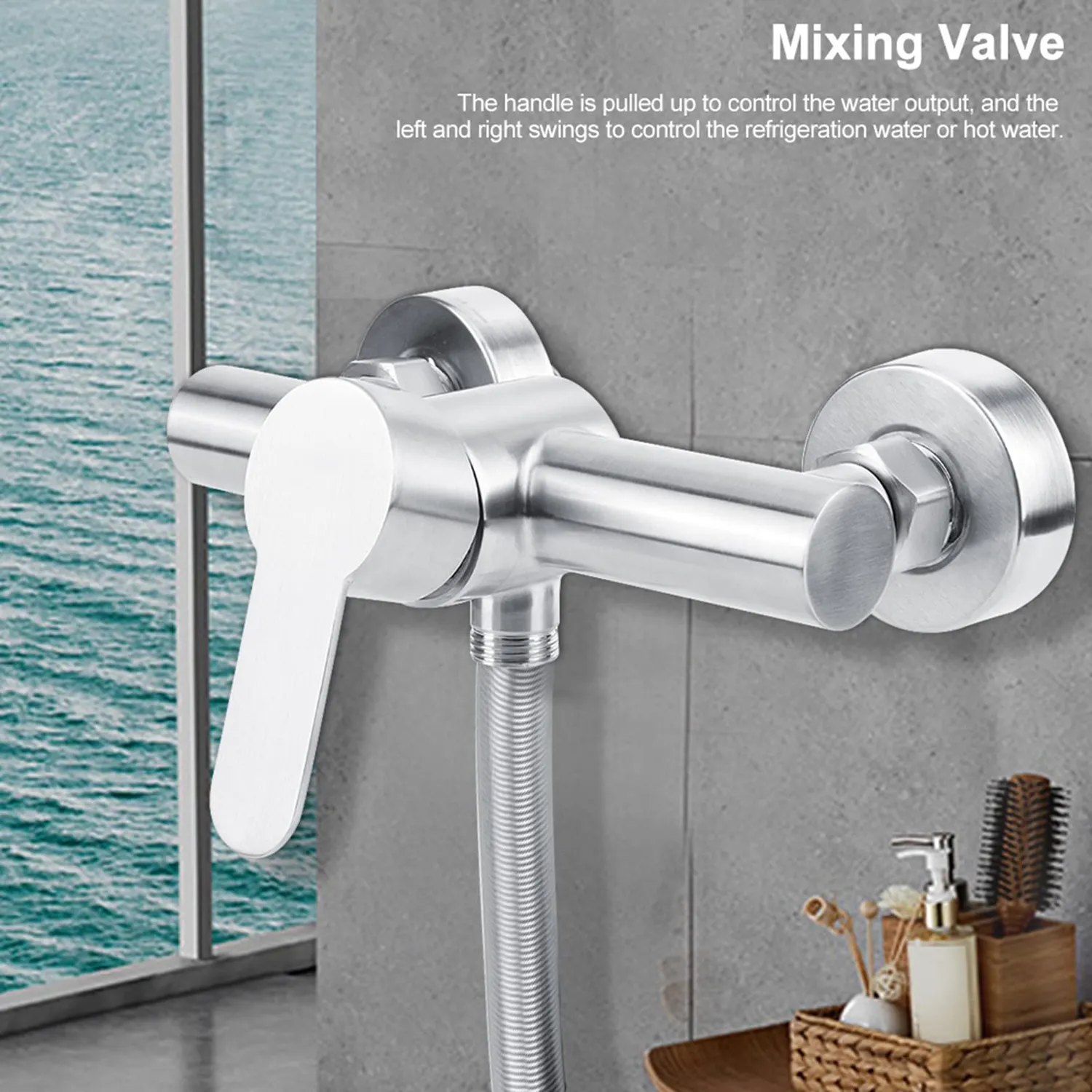 Garosa mitigeur de douche mural inox 304 G1/2
