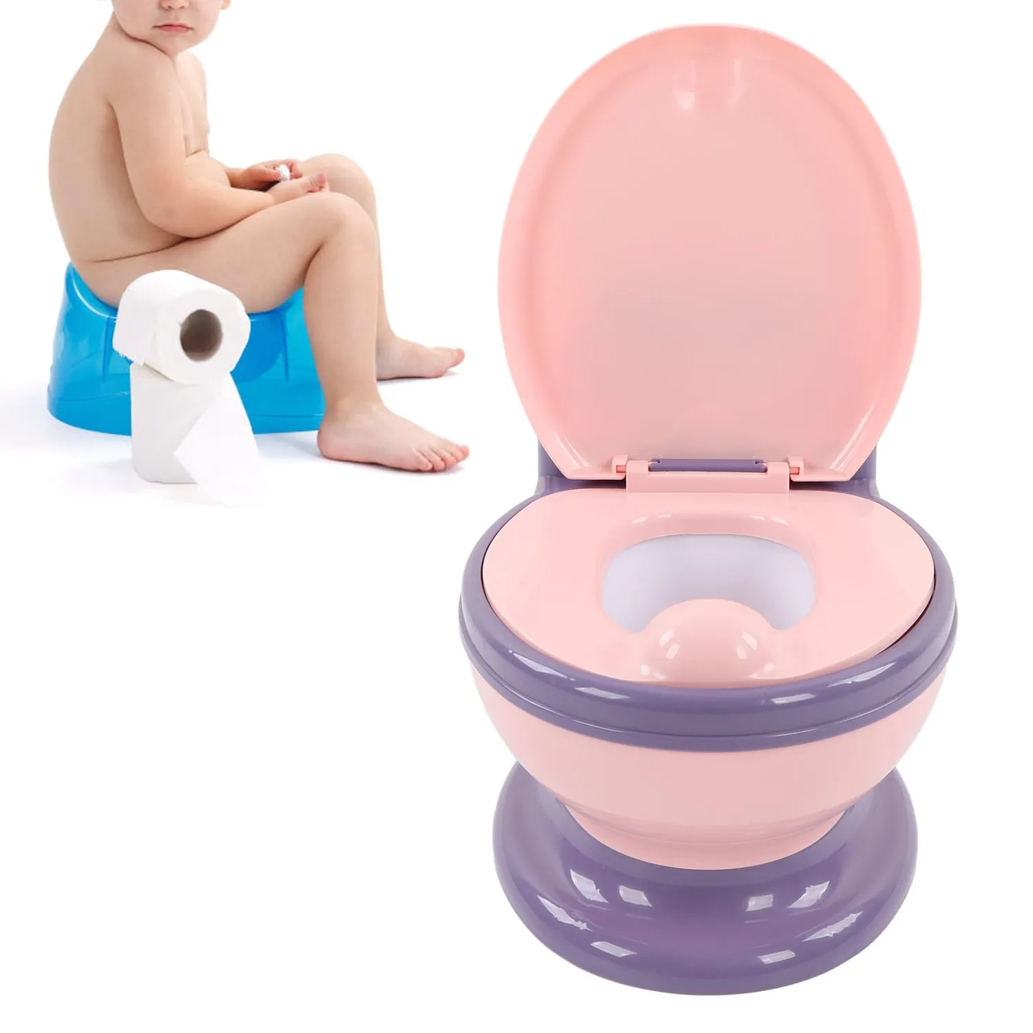 Garosa pot bébé toilette enfant violet rosé démontable