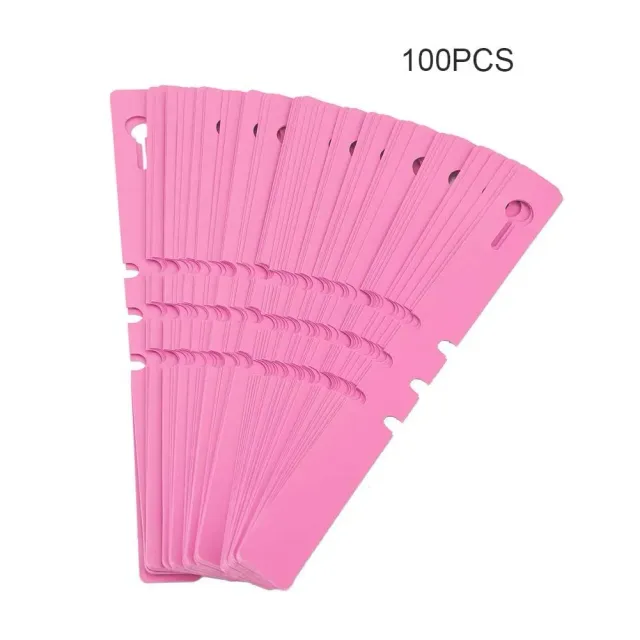 Garosa étiquettes de jardin en PVC roses 100 pièces réglables