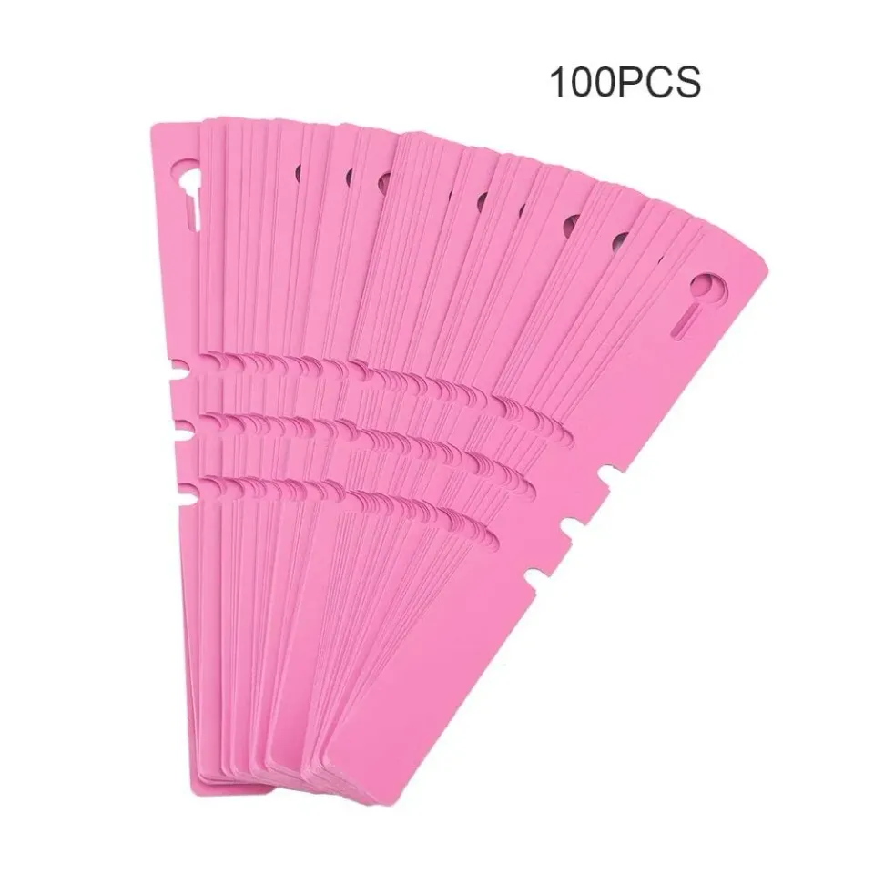 Garosa étiquettes de jardin en PVC roses 100 pièces réglables