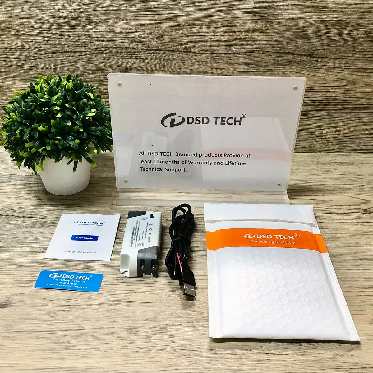 DSD TECH SH-BT01E relais Bluetooth 5 V/12 V 600 W