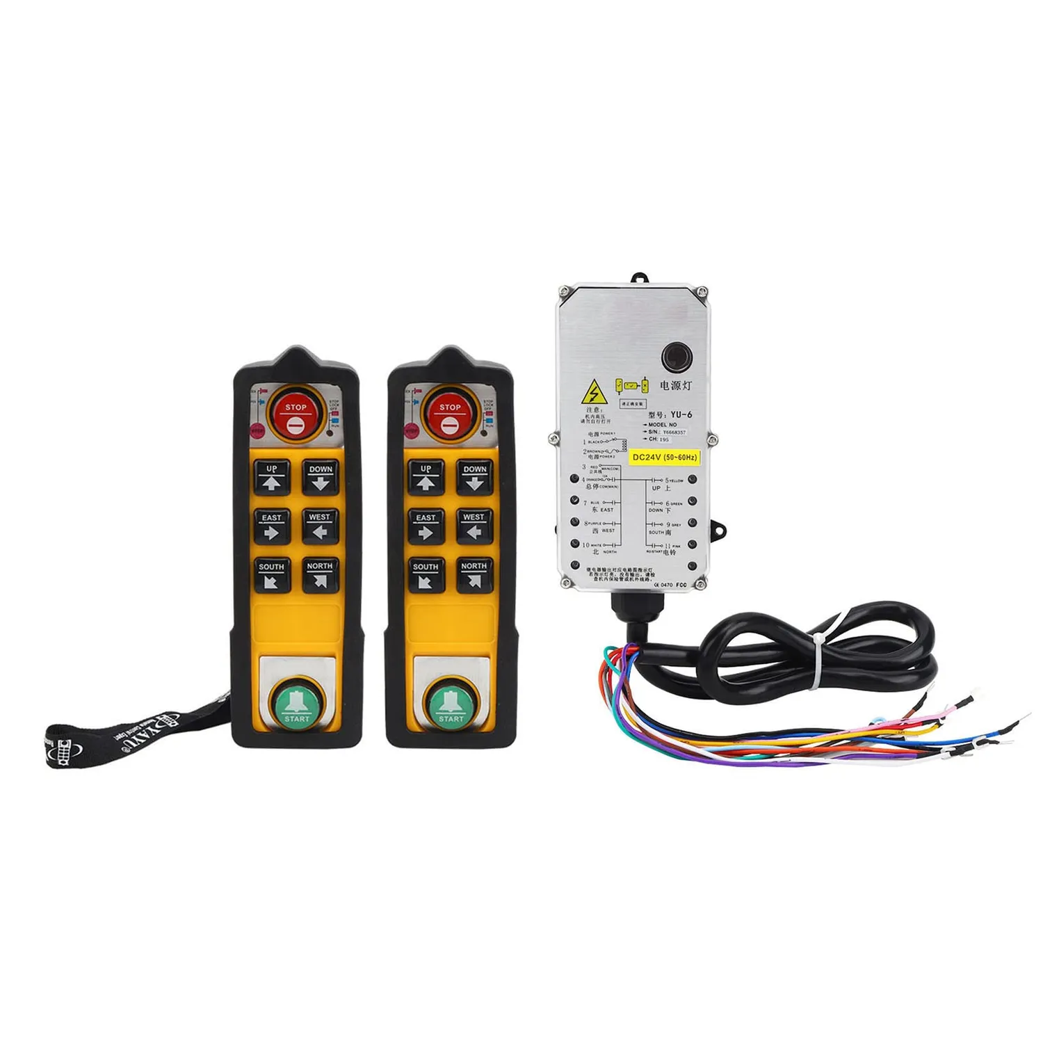 Garosa YU-6 télécommande de palan double poignée 800 MHz