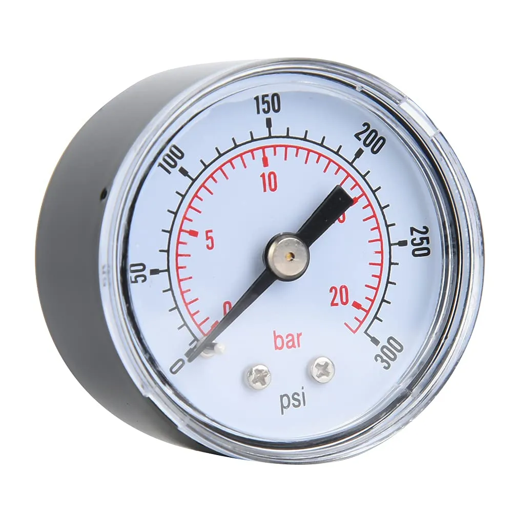 Garosa manomètre axial BSPT 1/8 pouce 0–300 psi double échelle