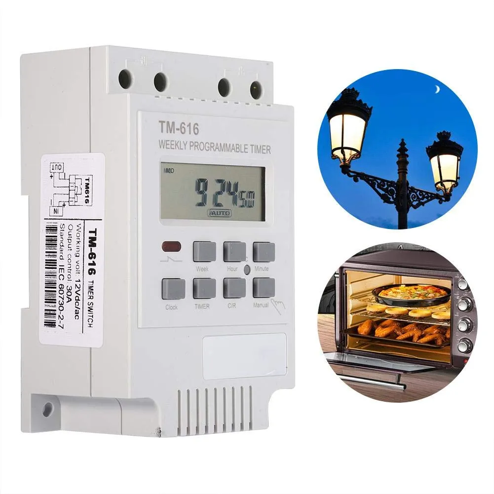 Garosa minuterie numérique LCD 12 V programmable