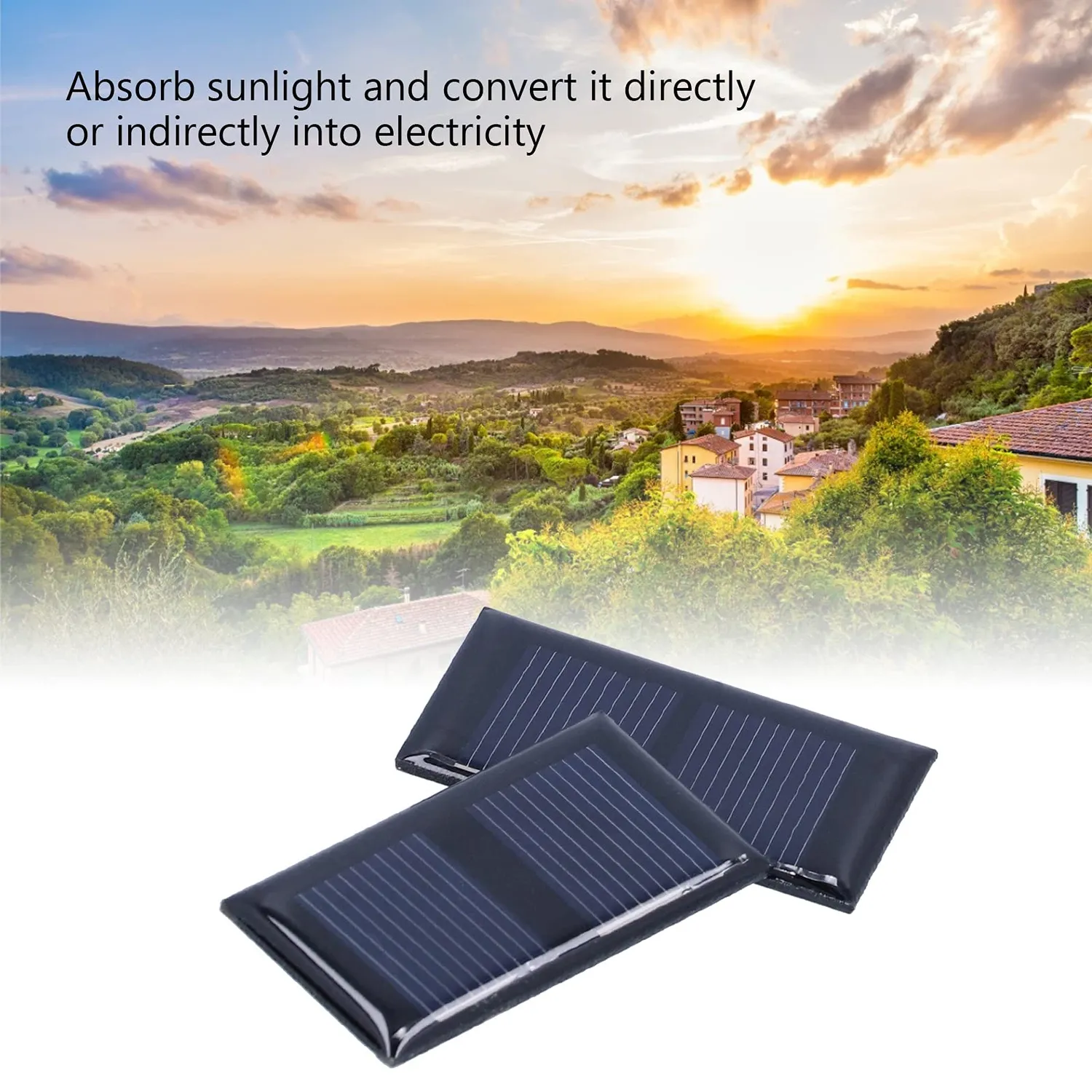 Garosa mini panneau solaire 1V 0,15W 45x25mm lot de 4 DIY