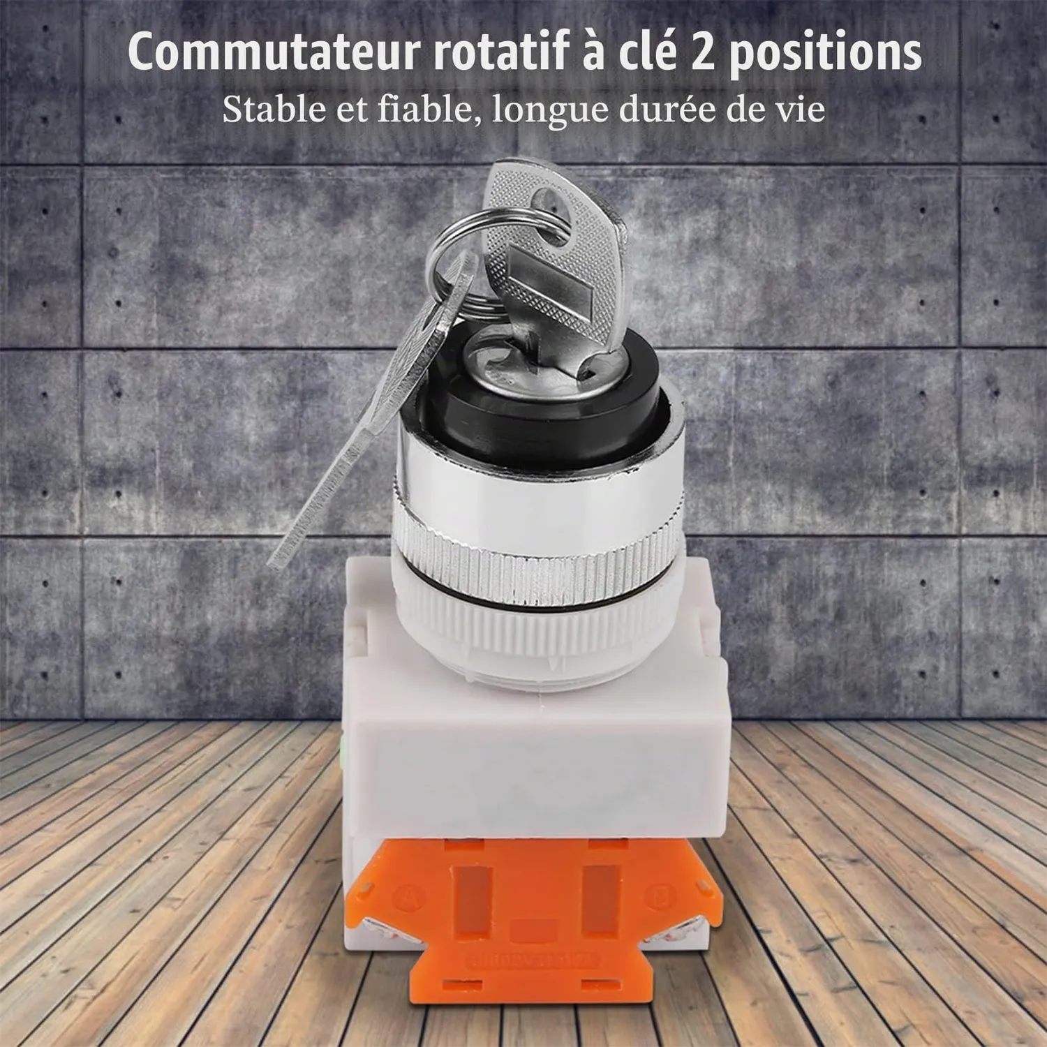 Garosa LAY37-11Y / 21 interrupteur à clé 2 positions 220 V