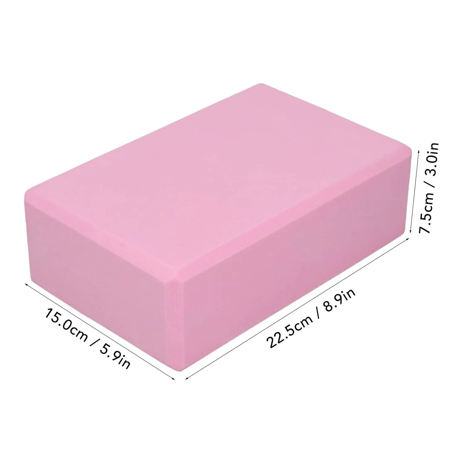 Garosa blocs yoga mousse rose lot 2 antidérapants