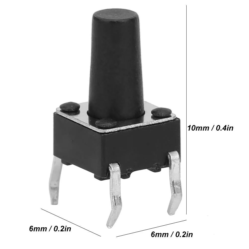 Garosa boutons tactiles 6x6mm DIP 12V lot 100