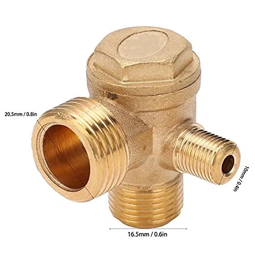 Garosa Clapet anti-retour pour compresseur d’air en laiton 1/2 × 3/8, lot de 10