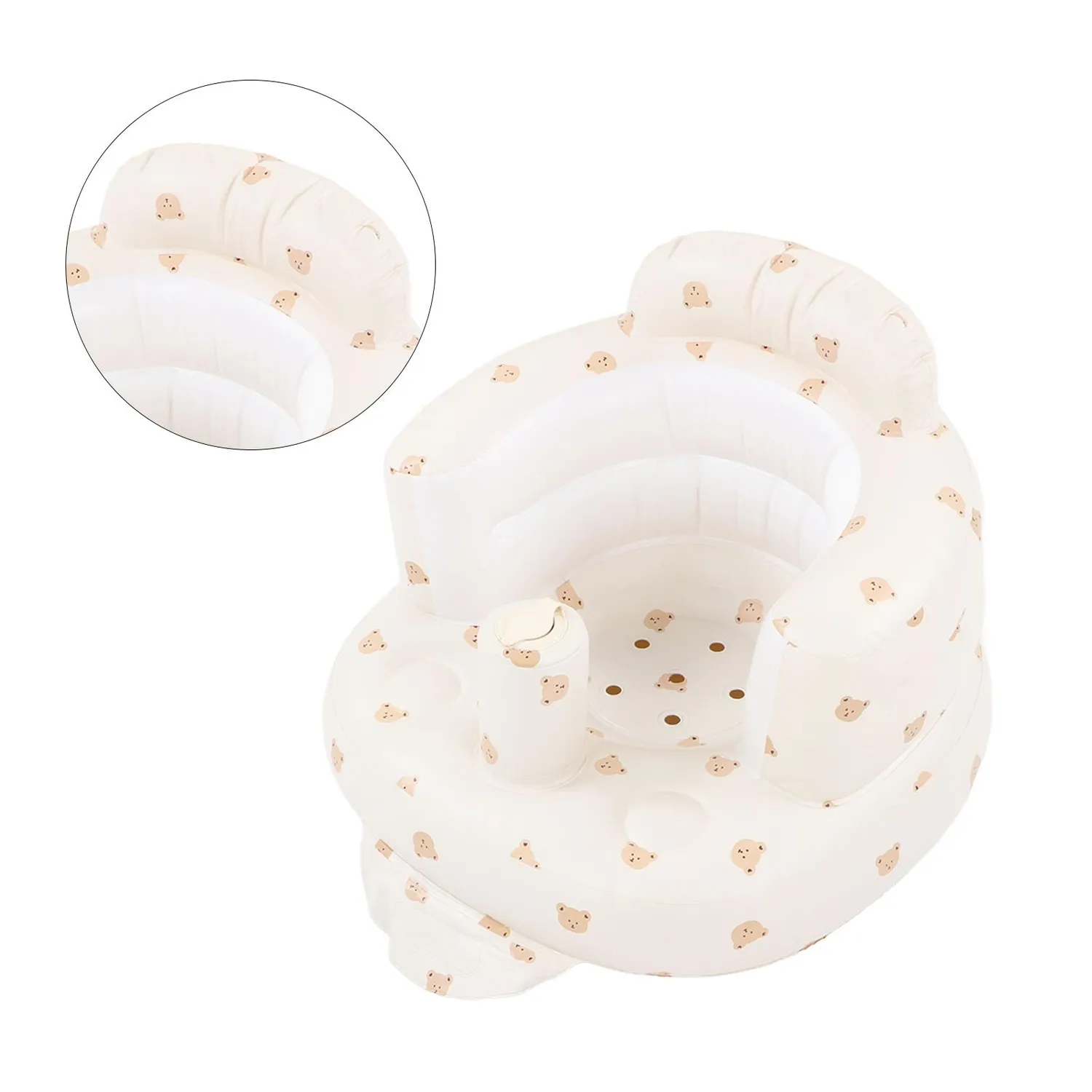 Garosa siège gonflable bébé avec pompe intégrée, pliable