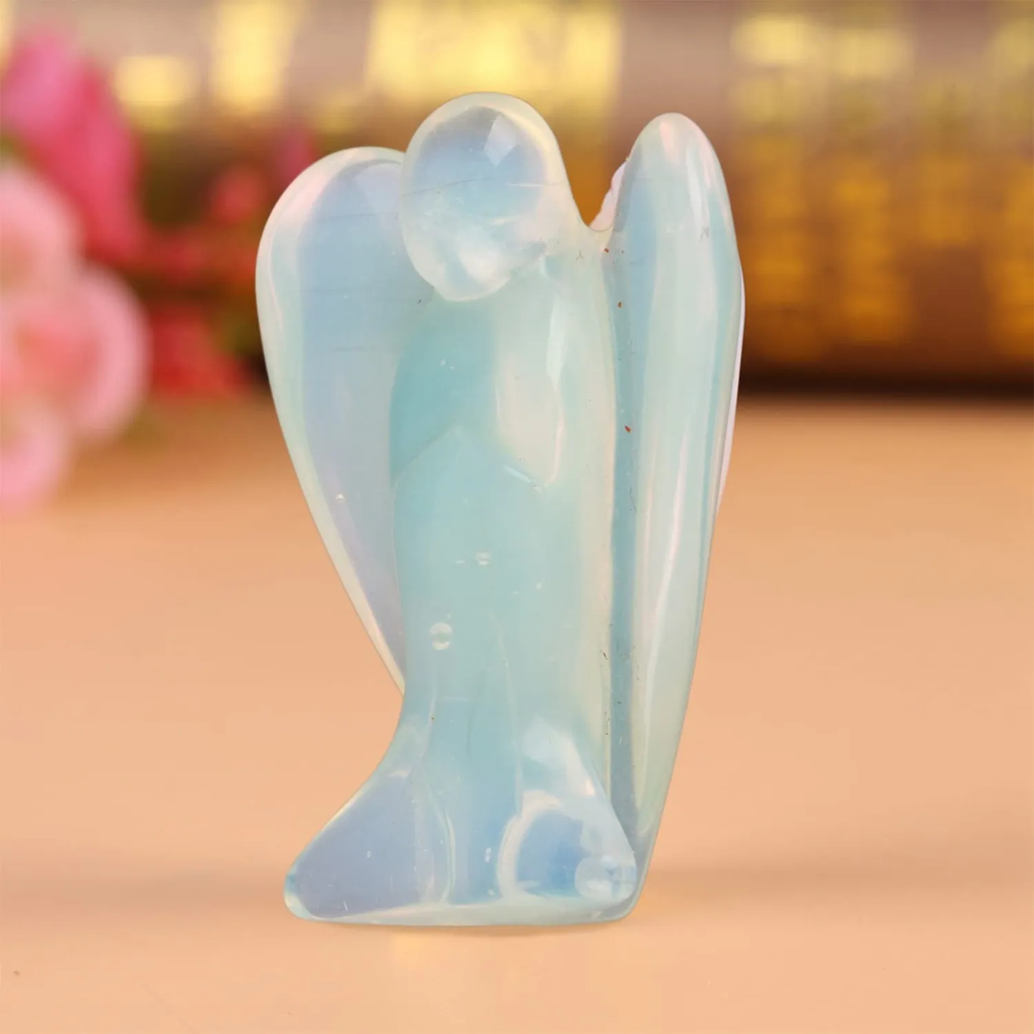 Garosa figurine ange en pierre opale 5 cm
